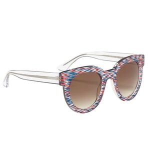 Thierry Lasry Therapy 935 Sunglasses 50-23-140 Red Blue Pattern Handmade France
